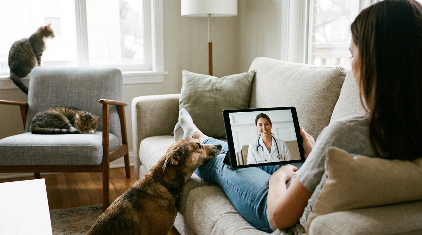 Virtual Vet Visits for Multiple Pets: How One Online Vet Plan Can Cover Your Whole Household