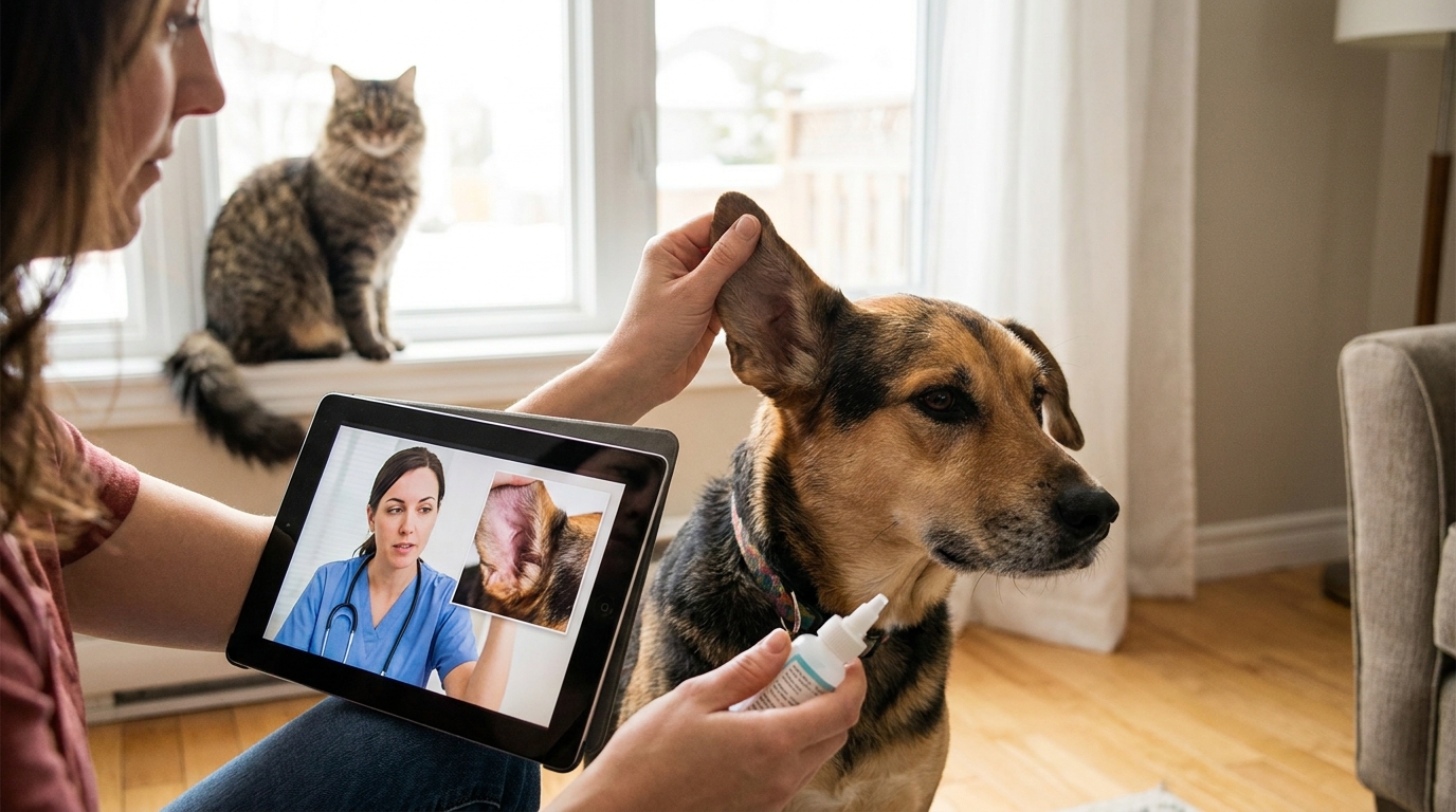 Can an Online Vet Help With an Ear Infection? Dogs and Cats Explained