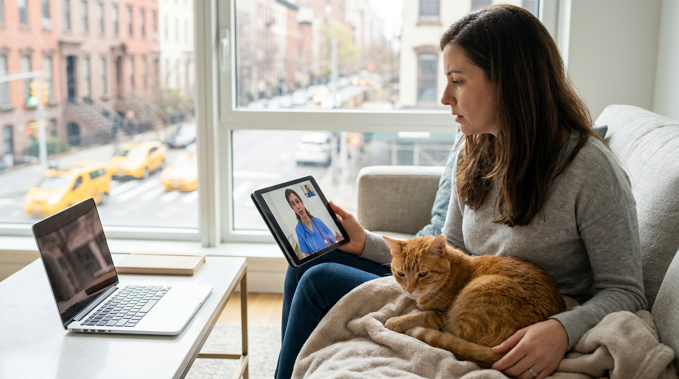 Online Vet for Cats in New York: Urinary, Vomiting, and Appetite Concerns