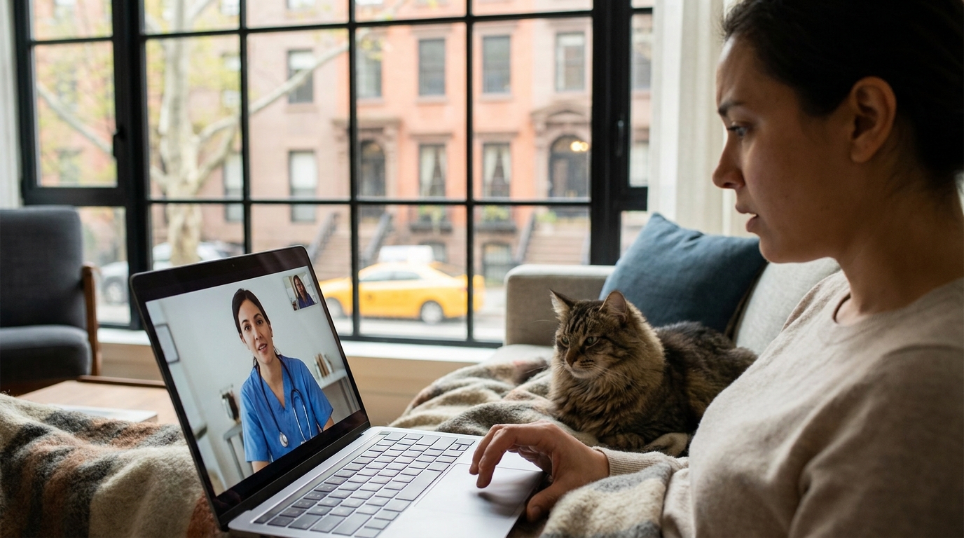 Cat Vomiting in New York: When a Virtual Vet Can Help First