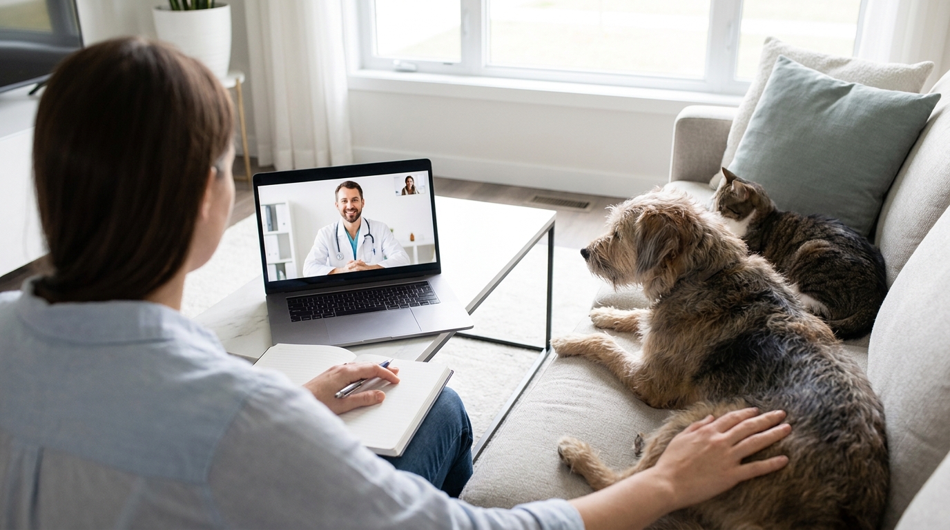 Online Vet for Mild Diarrhea: When to Monitor and When to Escalate