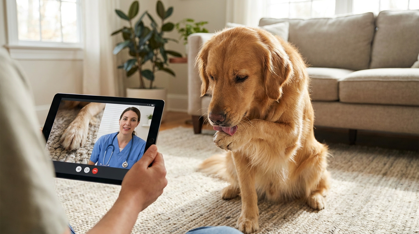 Why Do Dogs Lick Their Paws? Allergies, Irritation, and Online Vet Advice