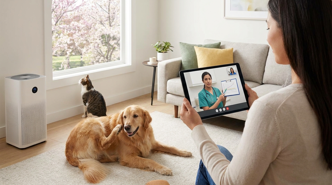 The Role of Virtual Consultations in Managing Seasonal Pet Allergies