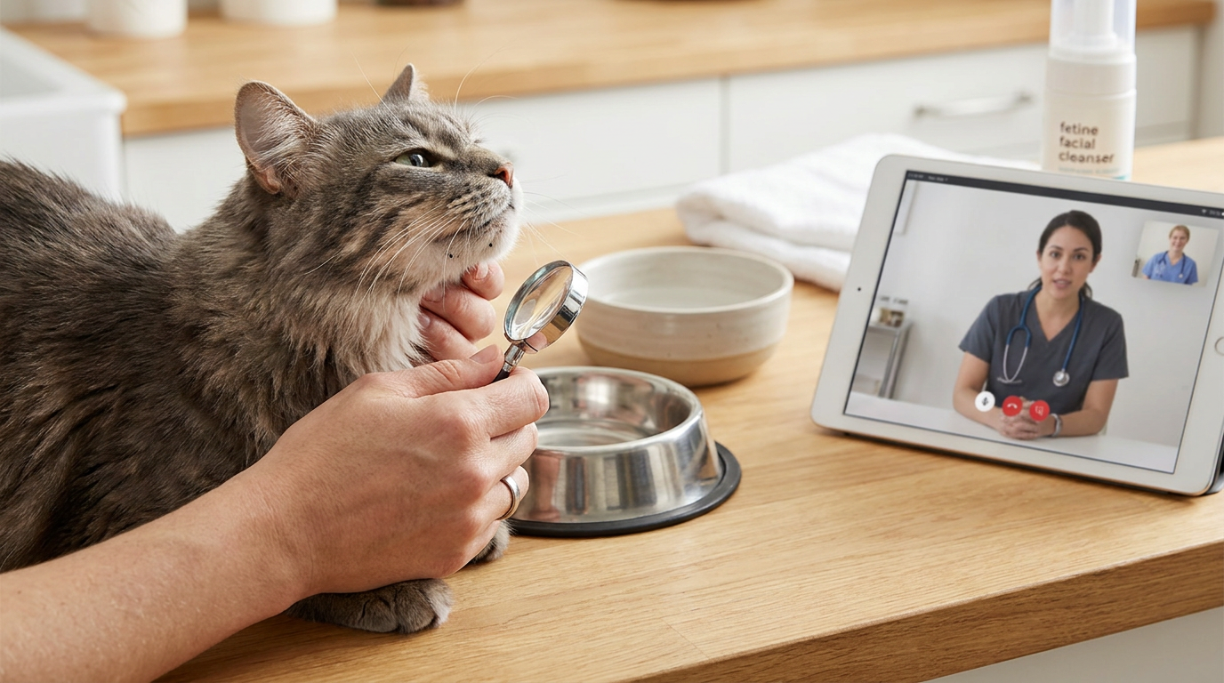 Cat Acne: Chin Bumps, Blackheads, and Online Vet Advice