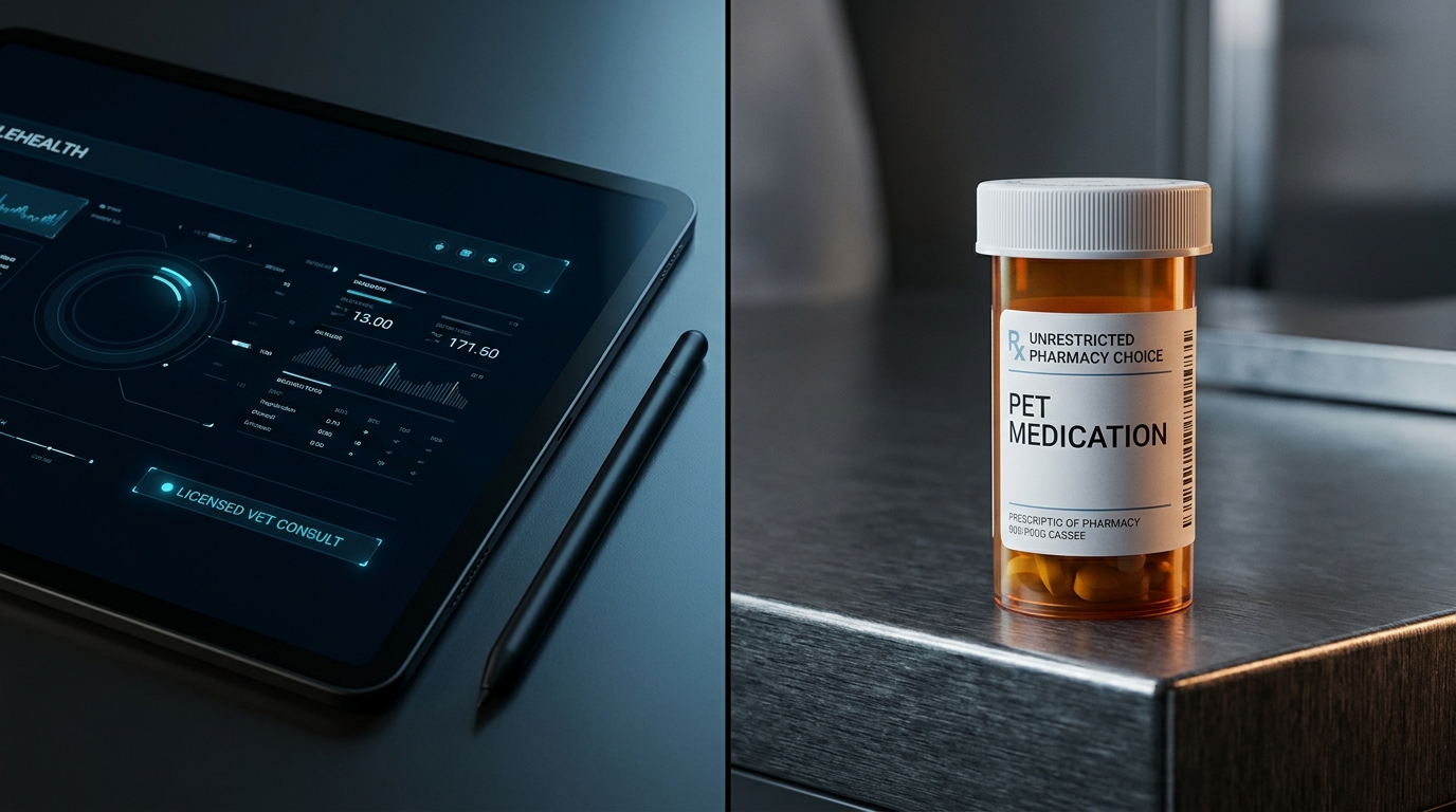 Chewy Vet Care Alternative for FL/NY/VA: Licensed Online Vet, $64.99 Flat, Any-Pharmacy Rx, Same-Day