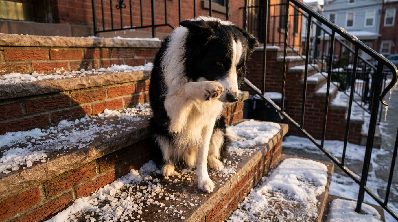 Dog Paws Burned by Ice Melt or Rock Salt? What to Do in NY