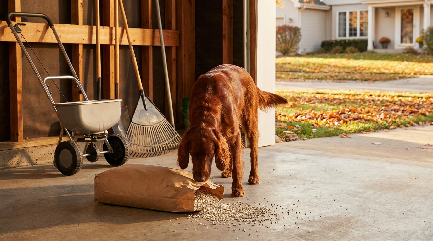 Dog Ate Lawn Fertilizer? When It's Mild and When to Go In