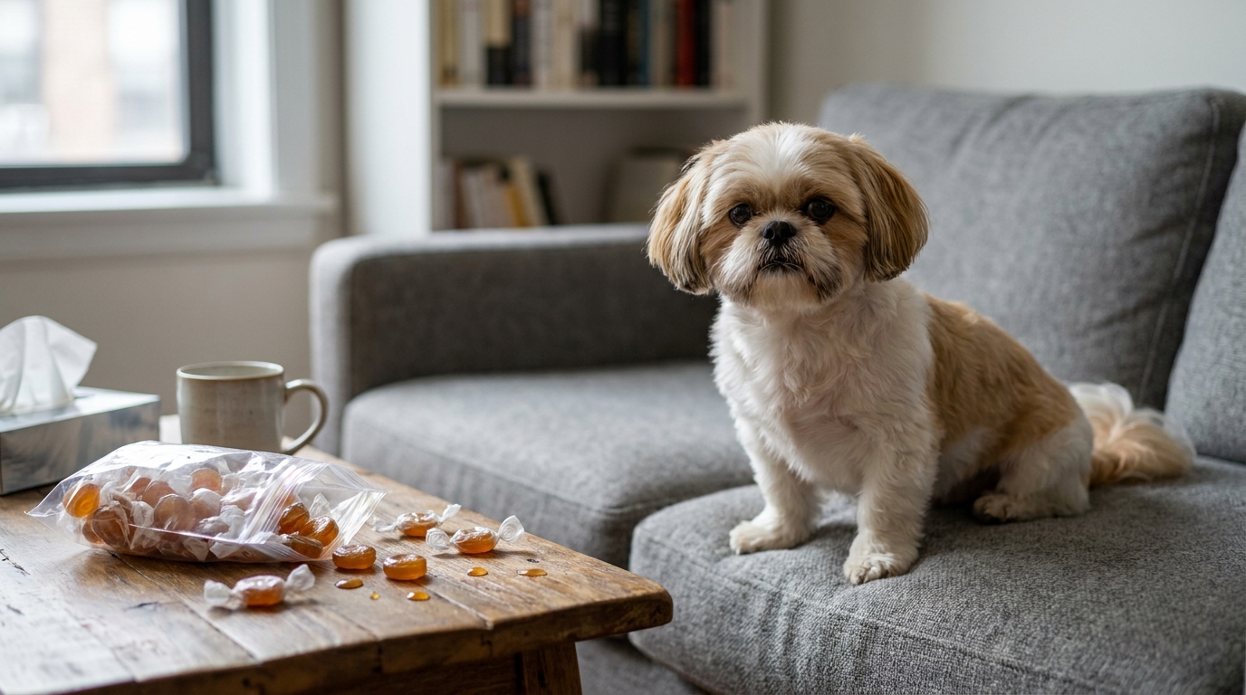 Dog Ate a Cough Drop? Check the Wrapper for Xylitol Now