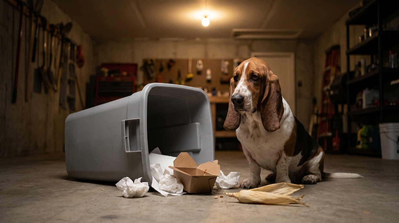 Dog Got Into the Trash? ER Signs and What to Do Tonight